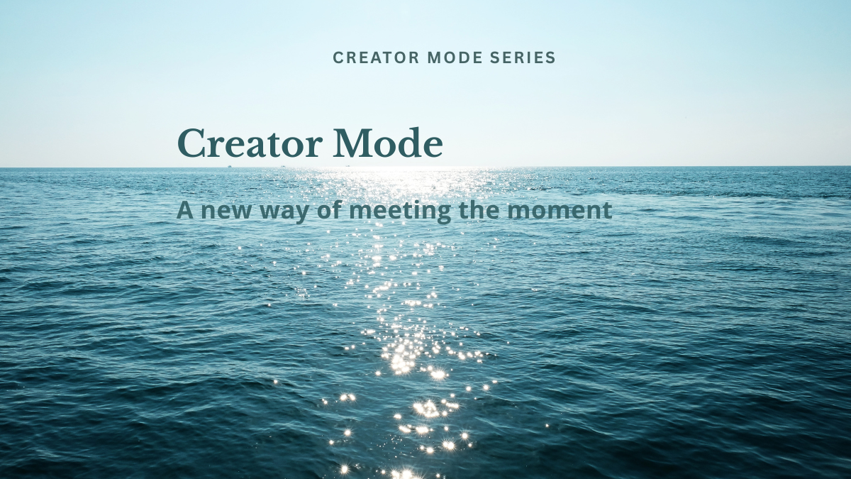 Calm ocean horizon with soft sunlight reflecting on water, representing presence, clarity, and inner awareness.